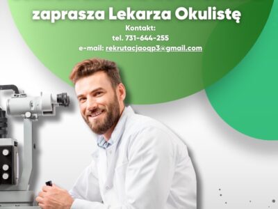 Lekarz Okulista (Wrocław) 150zł-180zł za pacjenta