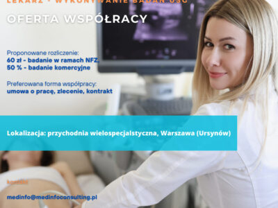 Lekarz - wykonywanie badań USG