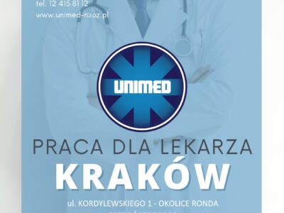 Centrum Medyczne Unimed podejmie współpracę z radiologiem/ultrasonografistą. Pacjenci NFZ z POZ plus pacjenci komercyjni.