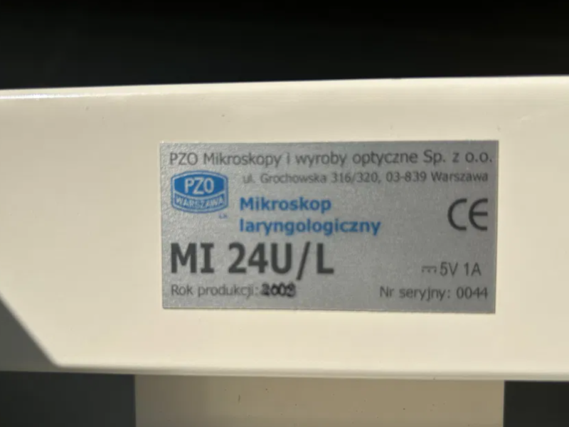 Mikroskop operacyjny laryngologiczny PZO